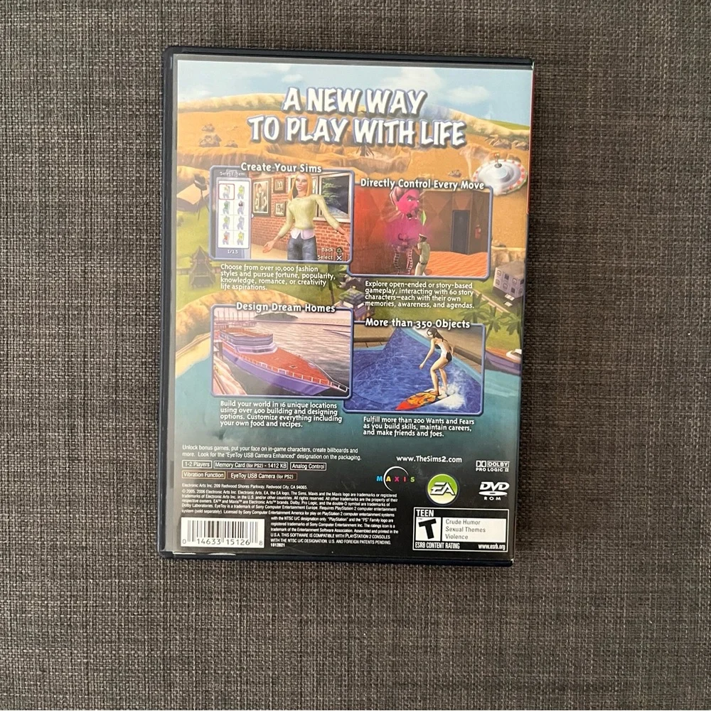 The Sims 2 Playstation 2‎ Sony PS2 Game Complete - Picture 2 of 3